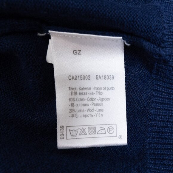 Paul Smith Wool Blend Cardigan Navy Preppy Juniors 16 / Small - Picture 13 of 14